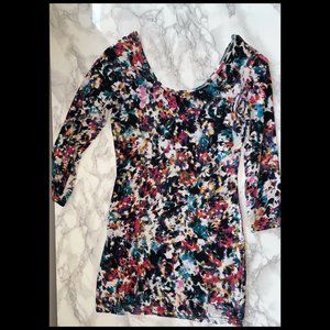 Colorful Stretchy Mini-dress